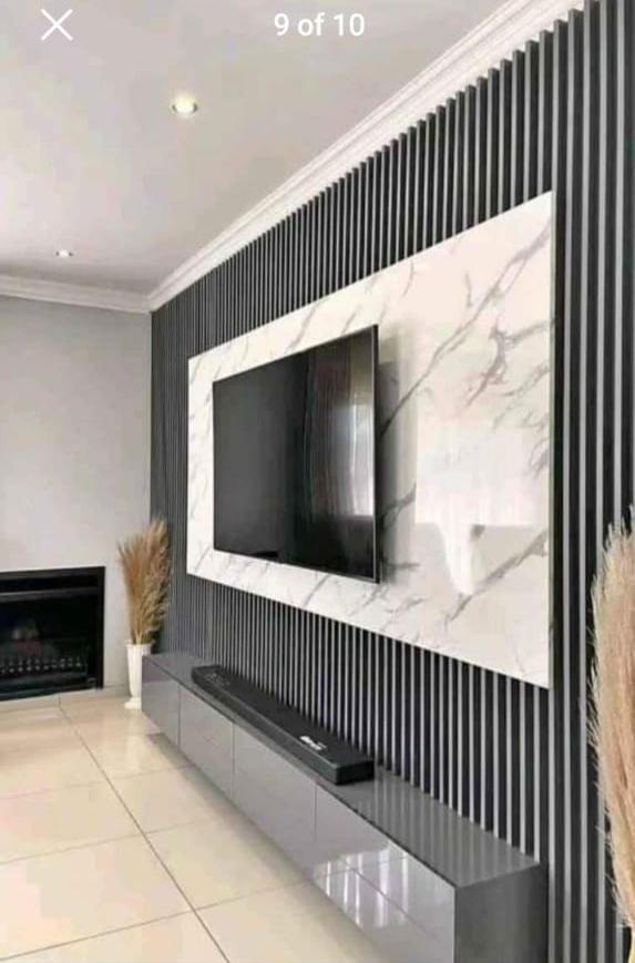 Media Wall Build — Carpentry project by The 2 Handyman Team